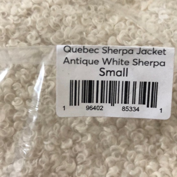 Marine Layer Quebec Sherpa Jacket Cozy Snap Button Antique White Cream NWT S - Picture 6 of 9